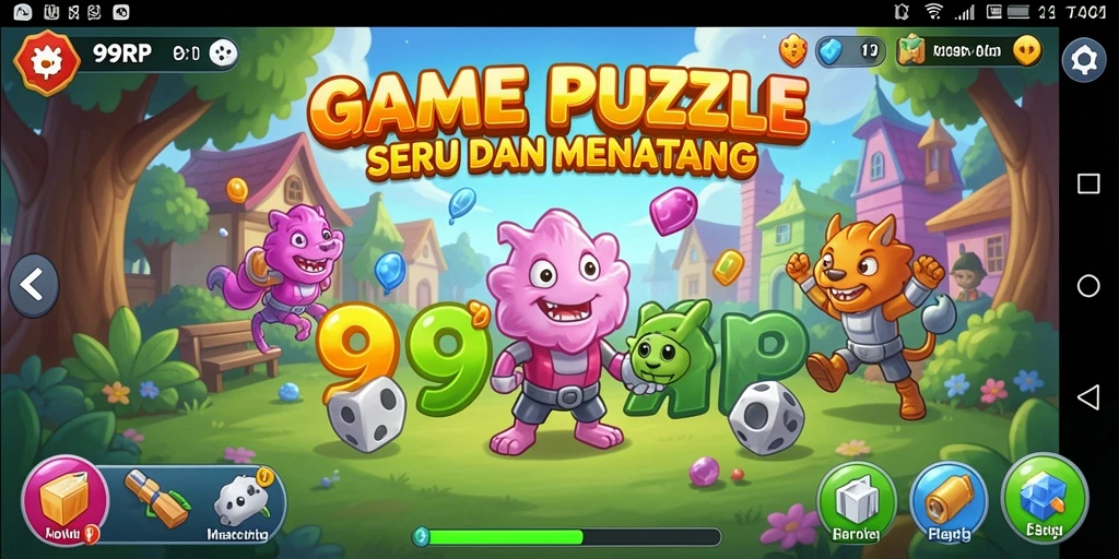 Tampilan gameplay 99RP dengan tantangan Puzzle yang menyenangkan.