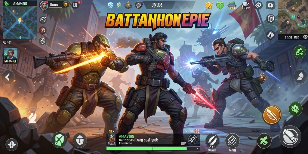 Tangkapan layar gameplay AMAVI88 menampilkan aksi pertarungan yang mendebarkan.