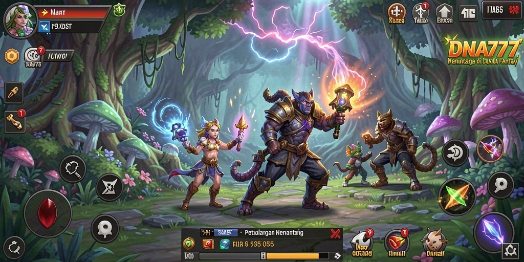 Gameplay seru di dunia petualangan DNA777 dengan grafis yang memikat.
