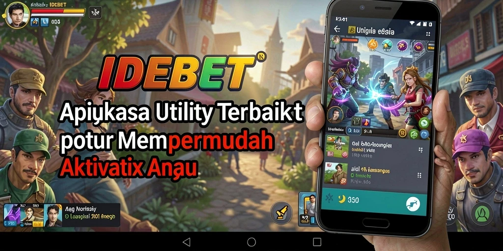 Screenshot utama IDEBET menampilkan antarmuka aplikasi Utility yang sederhana dan fungsional.