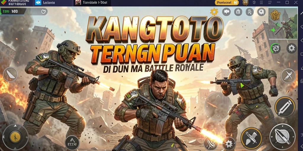 Screenshot gameplay menampilkan adegan pertempuran seru di KANGTOTO.