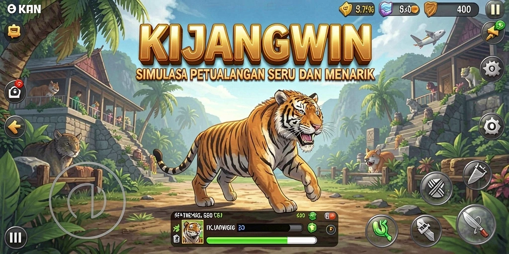 Tampilan gameplay KIJANGWIN yang menarik dan interaktif.