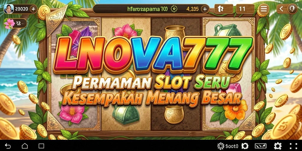 Tampilan menakjubkan dari gameplay Slot LNOVA777 yang penuh warna.