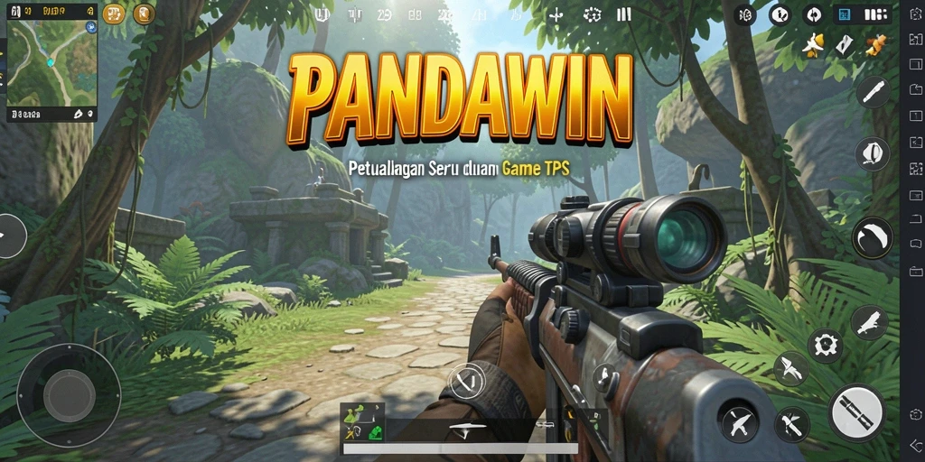 Tangkapan layar gameplay seru dari PANDAWIN dengan aksi penuh adrenalin.