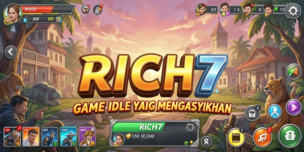 Tampilan gameplay RICH7 yang menarik dan dinamis.