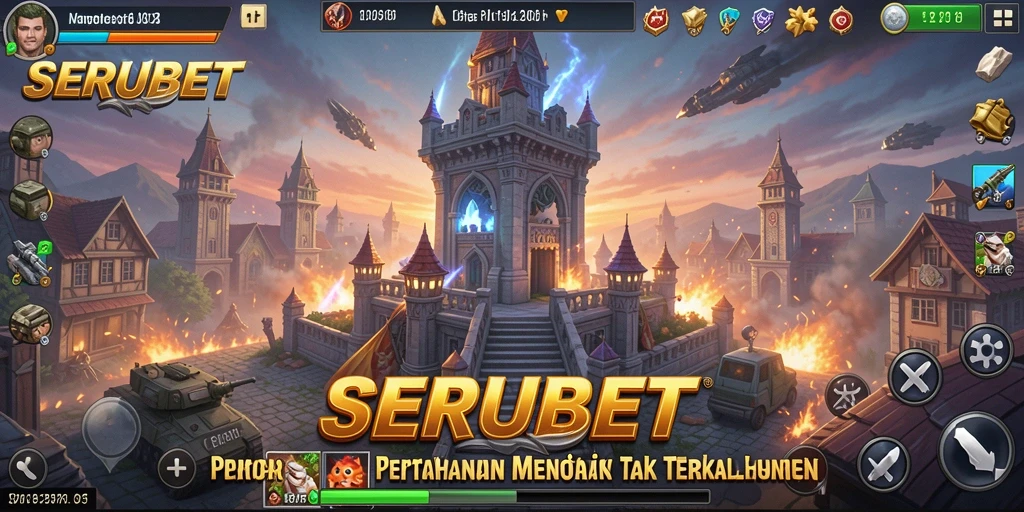 Gameplay menarik SERUBET dalam aksi Tower Defense.