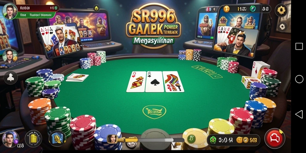 Tampilan gameplay poker yang mendebarkan dari SR996.