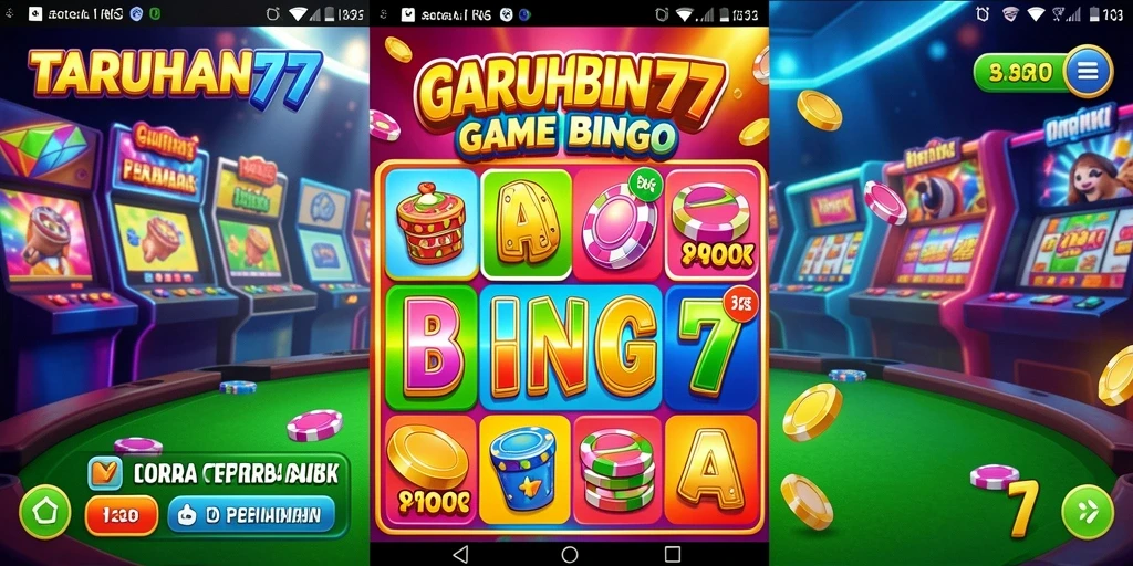 Tampilan menarik dari gameplay Bingo di TARUHAN77.
