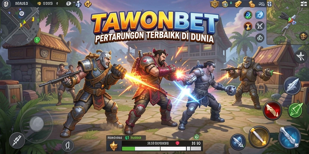Tangkapan layar menampilkan pertarungan intens di arena Battle Royale.