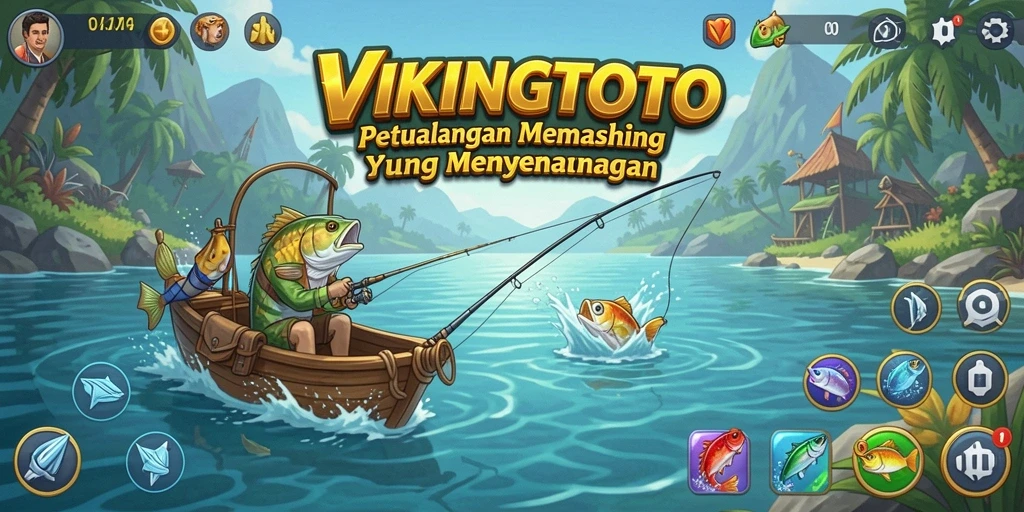 Tampilan gameplay VIKINGTOTO yang seru dan menantang saat memancing.