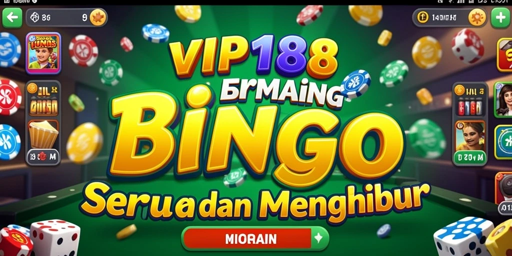 Tampilan gameplay Bingo yang menarik di VIP188.